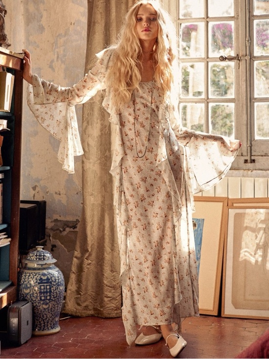 Spell Dresses & Skirts - Spell & The Gypsy Ethereal Bohemian Witchy Fleur Frill Bias Maxi Dress Small NWT